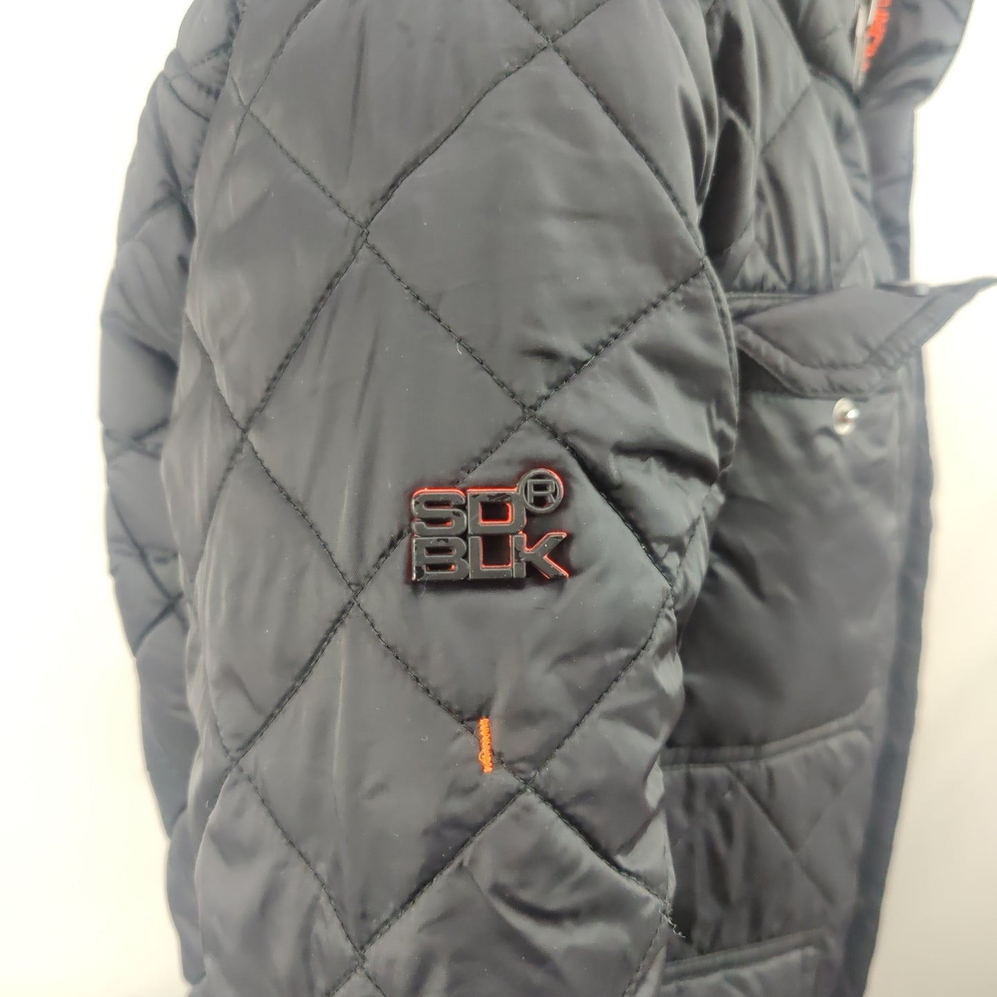 Superdry Black Quilted Puffer Jacket Women Size Small