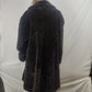 Avenue Vintage Black Faux Fur Overcoat Jacket Coat Women Size XXL