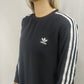 Adidas 3 Stripes Black Dress T-Shirt Women Size Medium