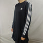 Adidas 3 Stripes Black Dress T-Shirt Women Size Medium