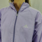 Adidas Vintage Purple Lilac Windbreaker Jacket Women Size Medium