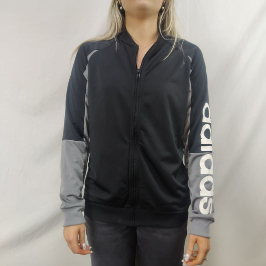 Adidas Black Track Jacket Women Size Medium