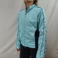 Nike Athletic Vintage Light Blue Windbreaker Track Jacket Women Size Medium