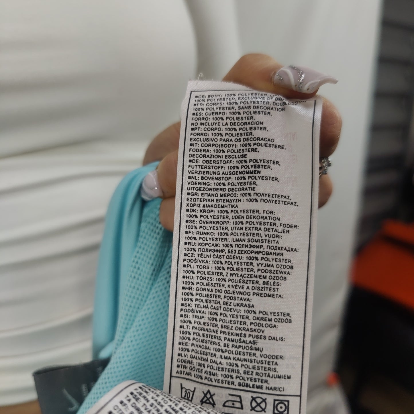 Nike Athletic Vintage Light Blue Windbreaker Track Jacket Women Size Medium