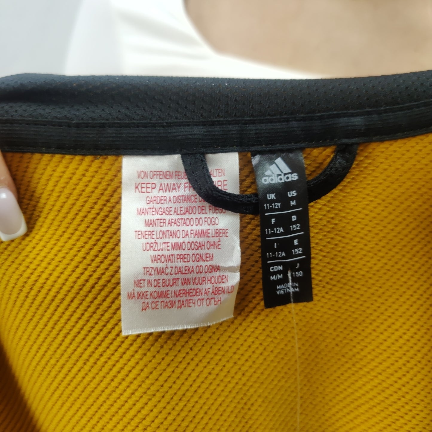 Adidas Yellow Hoodie Track Jacket Women Size Small - New with Tags