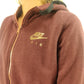 Nike Air Burgundy Red Full Zip Fleece Hoodie Women Size Small