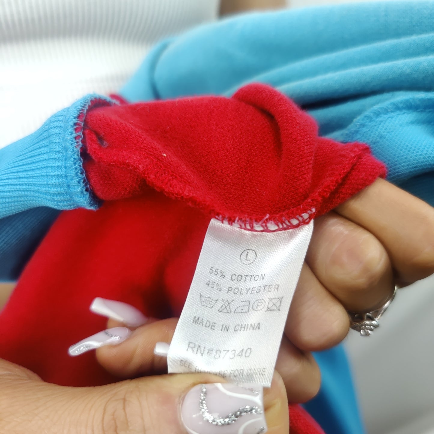 Von Dutch Vintage Y2K Blue/Red Flying Eye Ball Logo Track Jacket Women Large