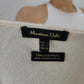 Massimo Dutti White 100% Cashmere V-Neck Jumper Sweater Women Medium