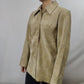 CCDK Vintage Copenhagen Beige Suede Leather Jacket Women Size Medium