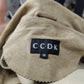 CCDK Vintage Copenhagen Beige Suede Leather Jacket Women Size Medium