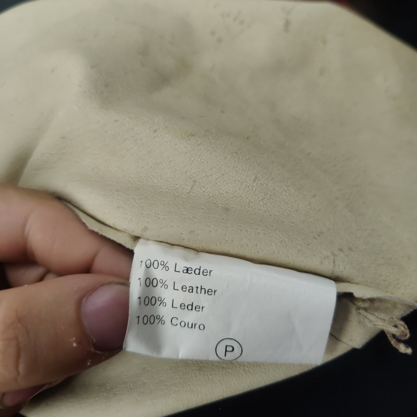 CCDK Vintage Copenhagen Beige Suede Leather Jacket Women Size Medium