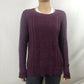 Gap Purple Burgundy Round Neck Jumper Sweater Women Size Small