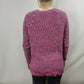 Gap Purple Pink Cotton Knit Round Neck Jumper Sweater Women Size Small