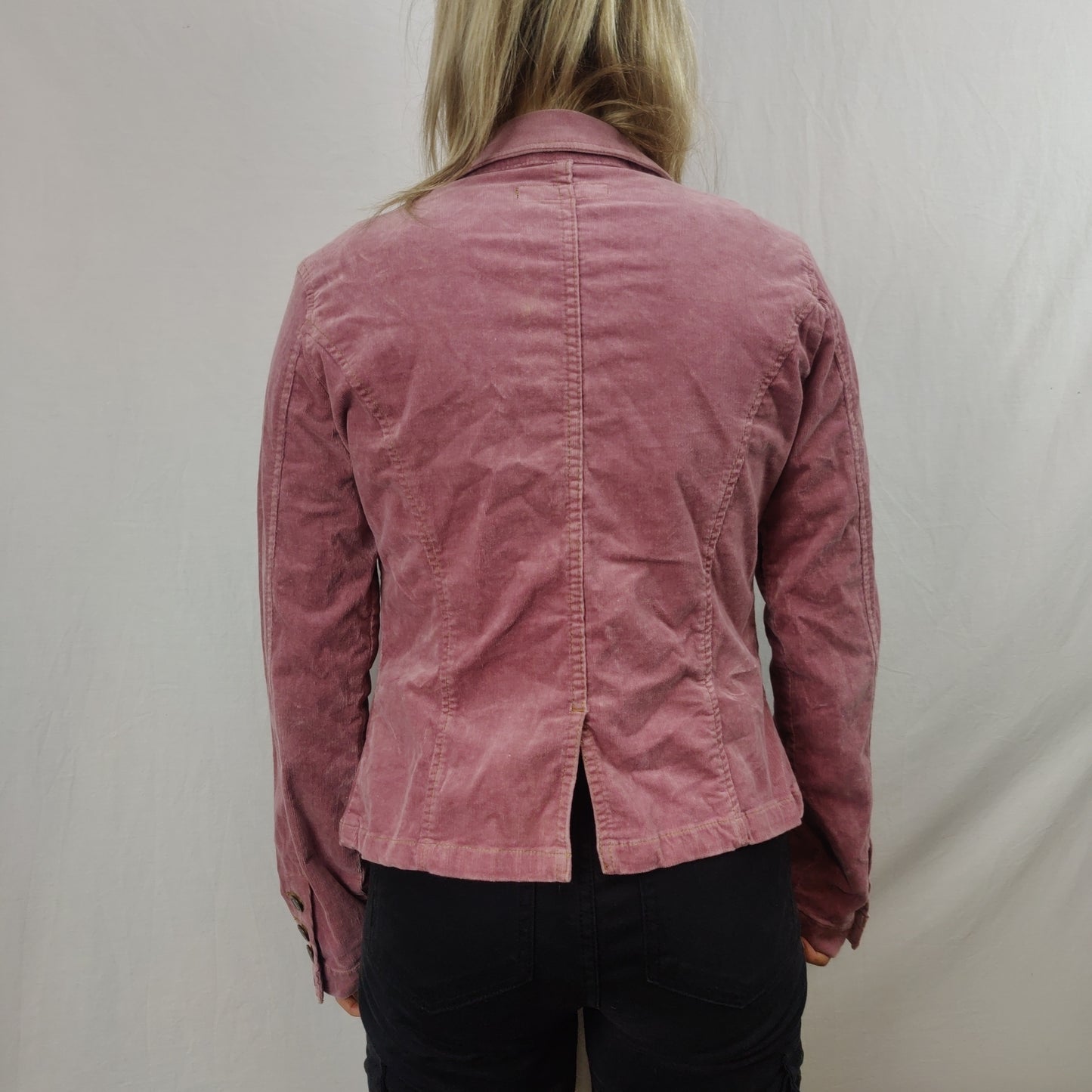 Calvin Klein Jeans Pink Corduroy Denim Jacket Women Size Medium