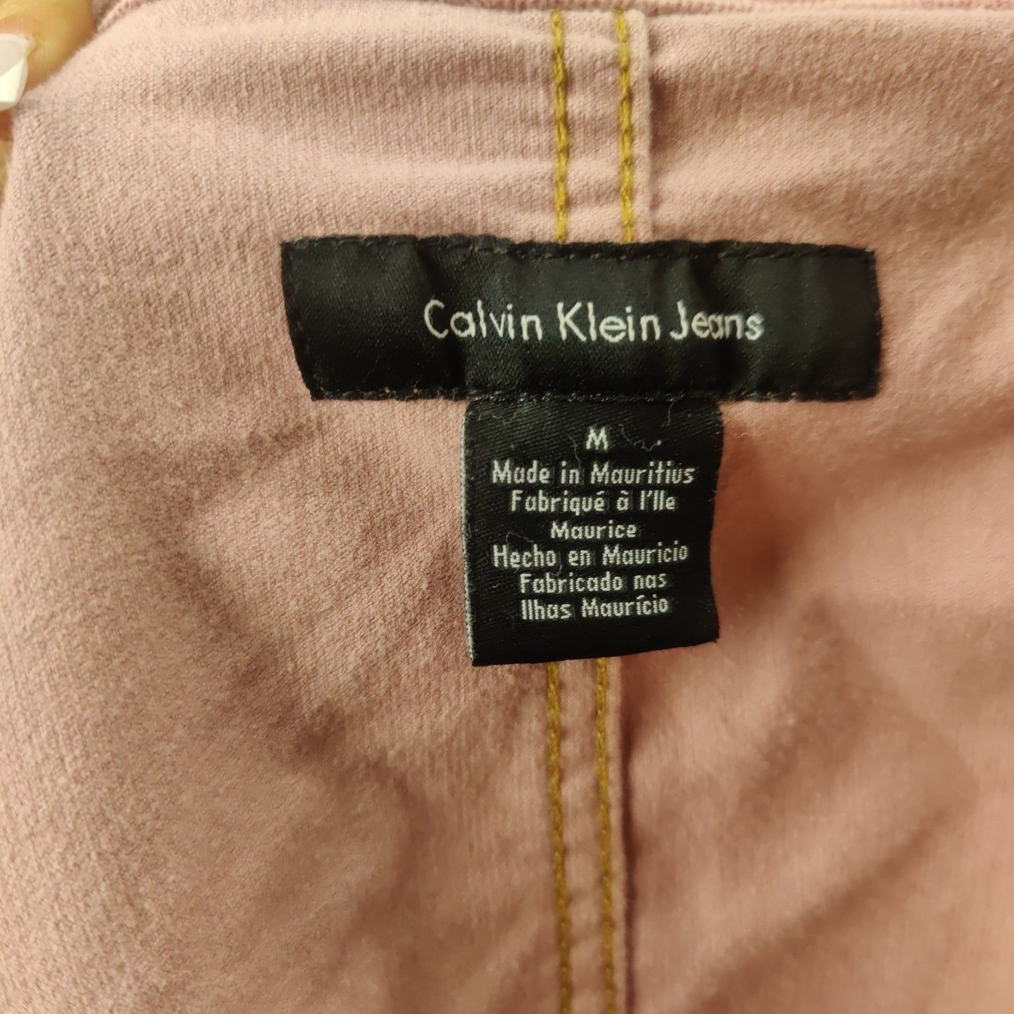 Calvin Klein Jeans Pink Corduroy Denim Jacket Women Size Medium