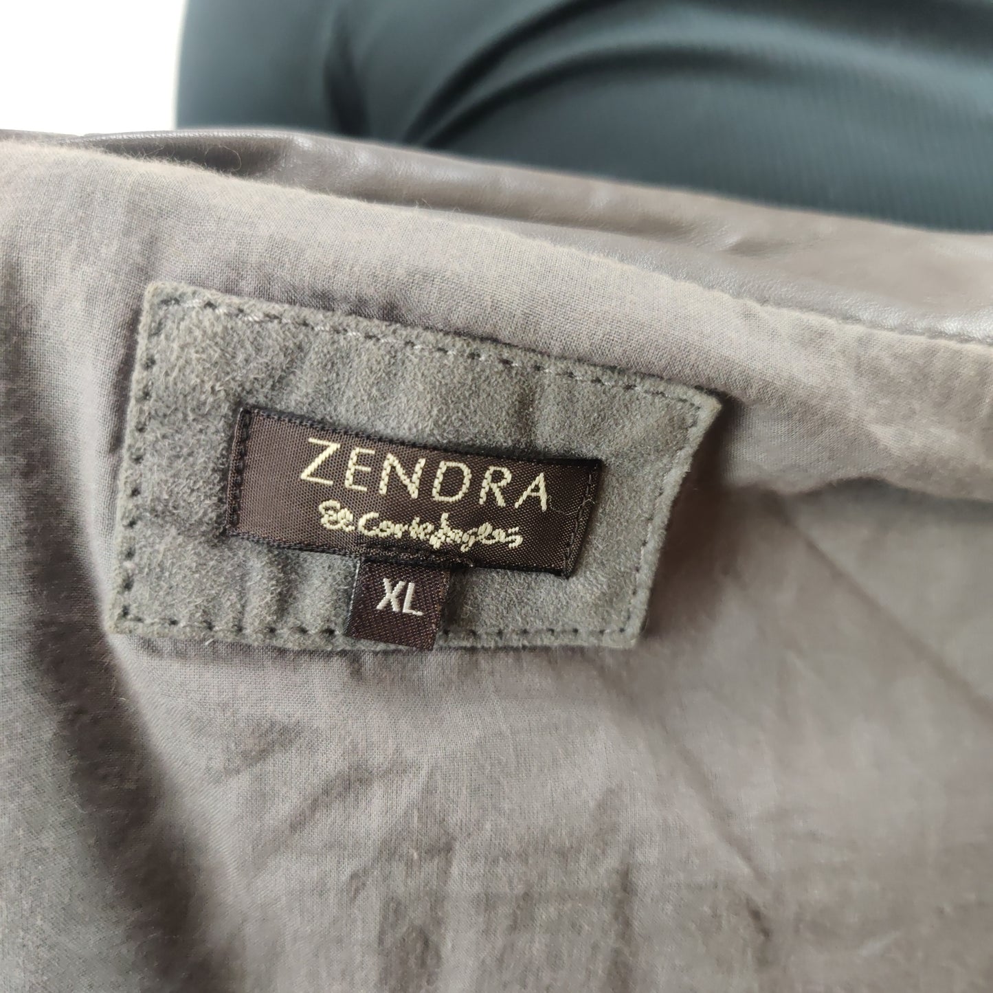 Zendra Vintage Grey Motorcycle Biker Jacket Women Size XL