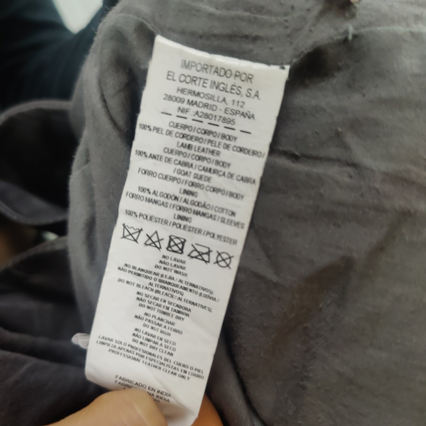 Zendra Vintage Grey Motorcycle Biker Jacket Women Size XL