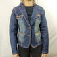 New Look 915 Vintage Blue Denim Jacket Women Size Small
