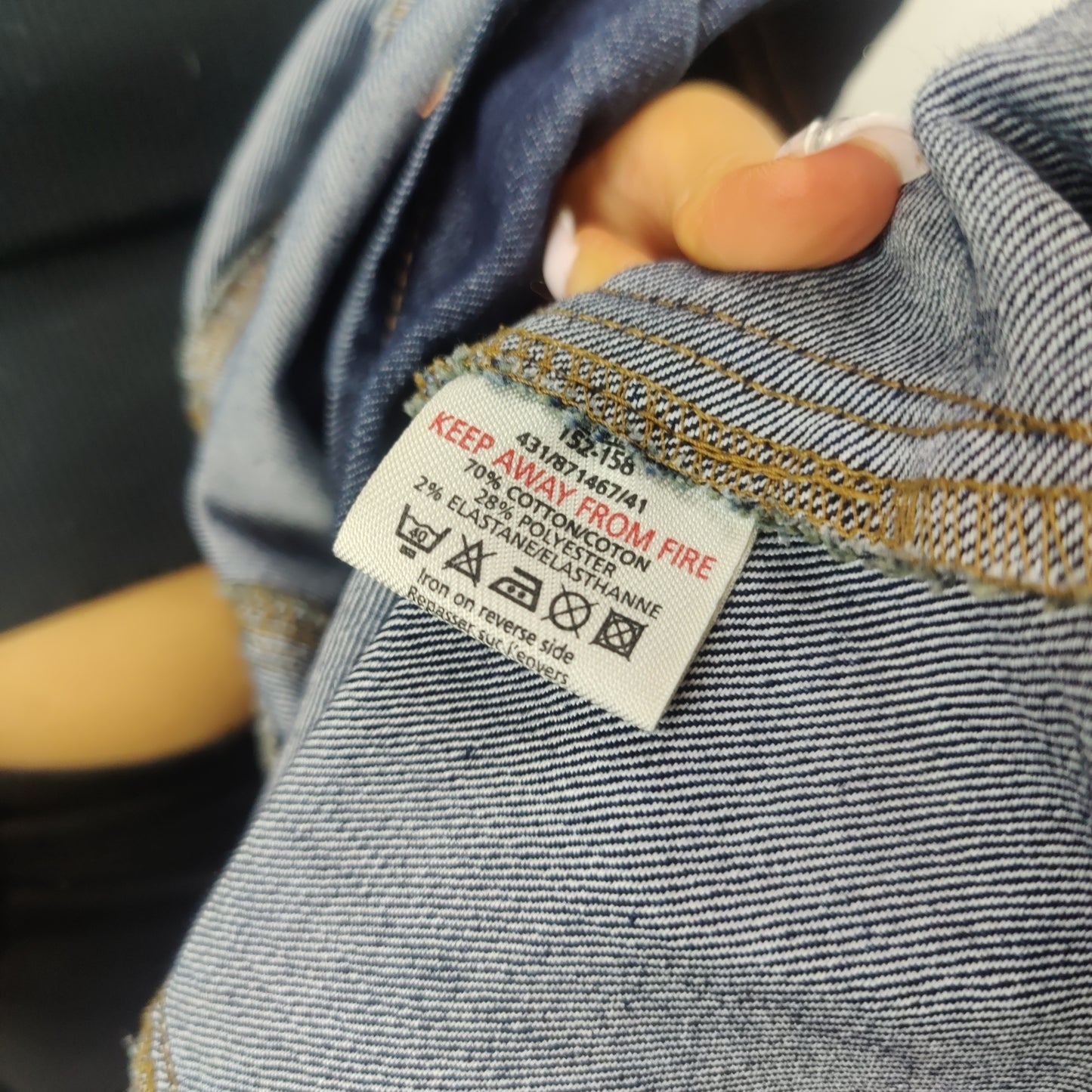 New Look 915 Vintage Blue Denim Jacket Women Size Small