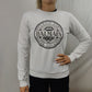 Balmain Coin White Crew Neck Sweatshirt Women Size Small