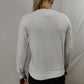 Balmain Coin White Crew Neck Sweatshirt Women Size Small