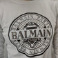 Balmain Coin White Crew Neck Sweatshirt Women Size Small
