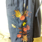 Desigual Blue Cotton Embroidered Shirt Dress Women Size Medium