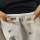 Levi's White Floral Short Sleeve Blouse Shirt Women Size Large