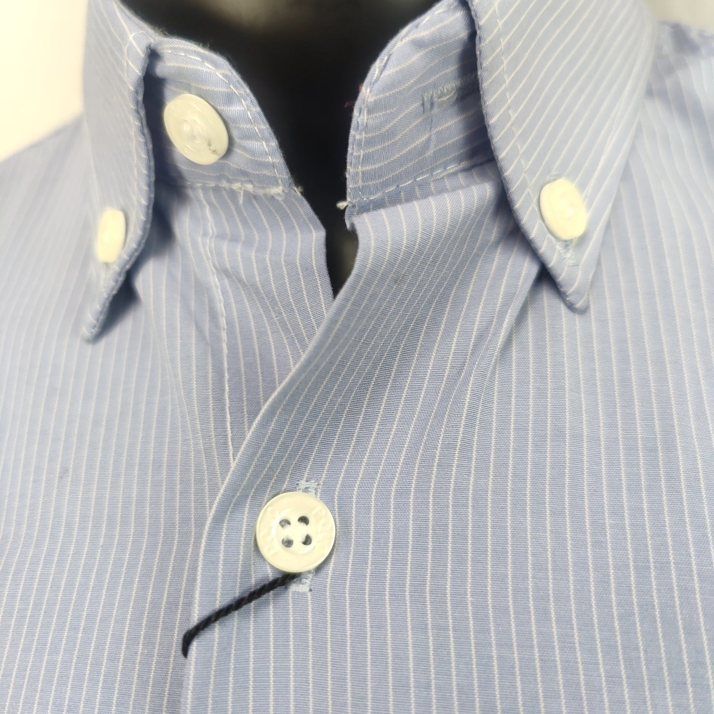 Polo Ralph Lauren Blue Cotton Long Sleeve Button-Up Shirt Men Size Small