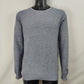Diesel Grey Cotton Knit Pullover Crew Neck Sweatshirt Men Size Medium