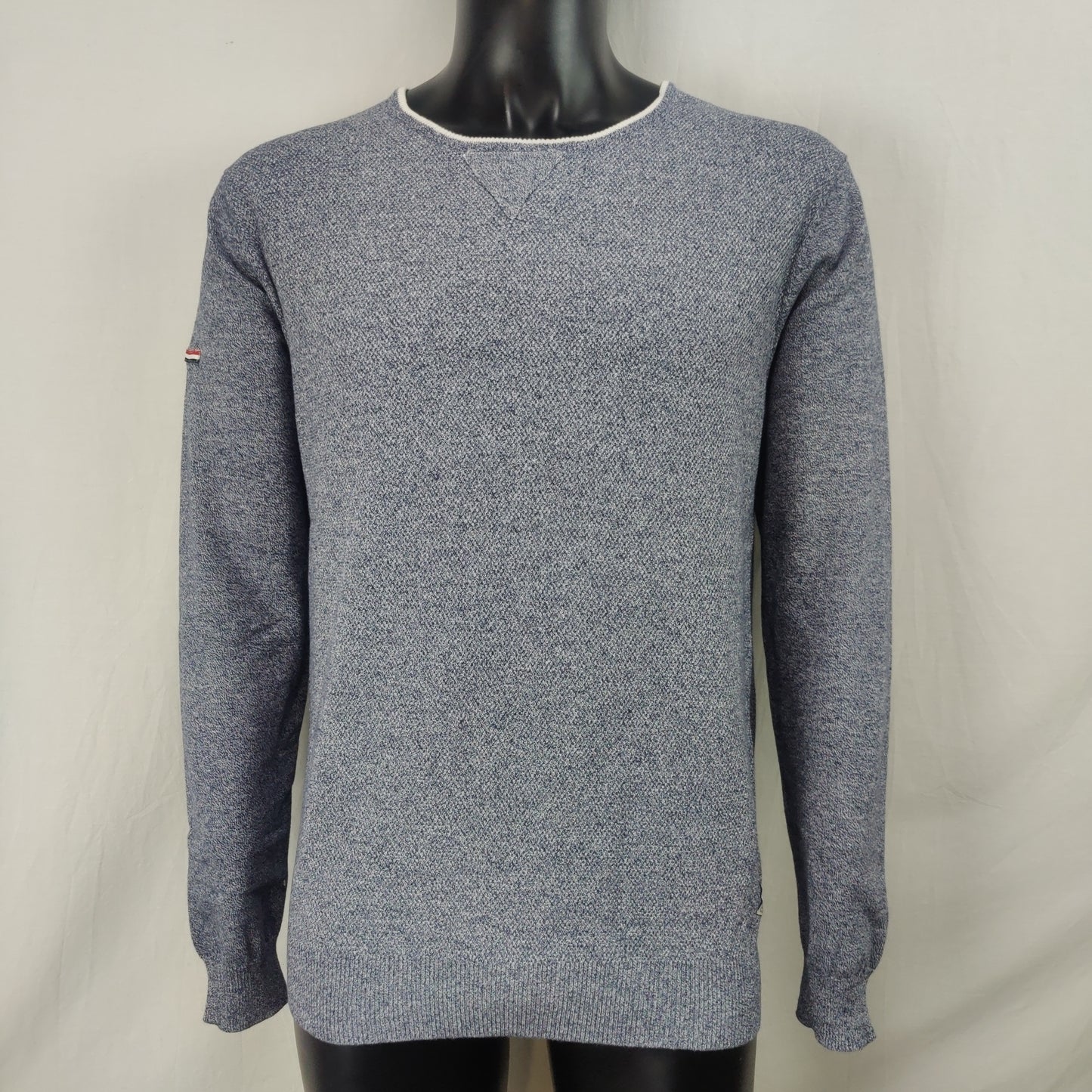 Diesel Grey Cotton Knit Pullover Crew Neck Sweatshirt Men Size Medium