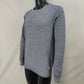 Diesel Grey Cotton Knit Pullover Crew Neck Sweatshirt Men Size Medium