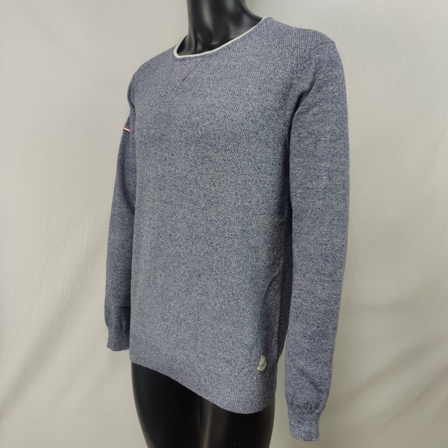 Diesel Grey Cotton Knit Pullover Crew Neck Sweatshirt Men Size Medium
