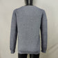 Diesel Grey Cotton Knit Pullover Crew Neck Sweatshirt Men Size Medium