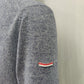 Diesel Grey Cotton Knit Pullover Crew Neck Sweatshirt Men Size Medium