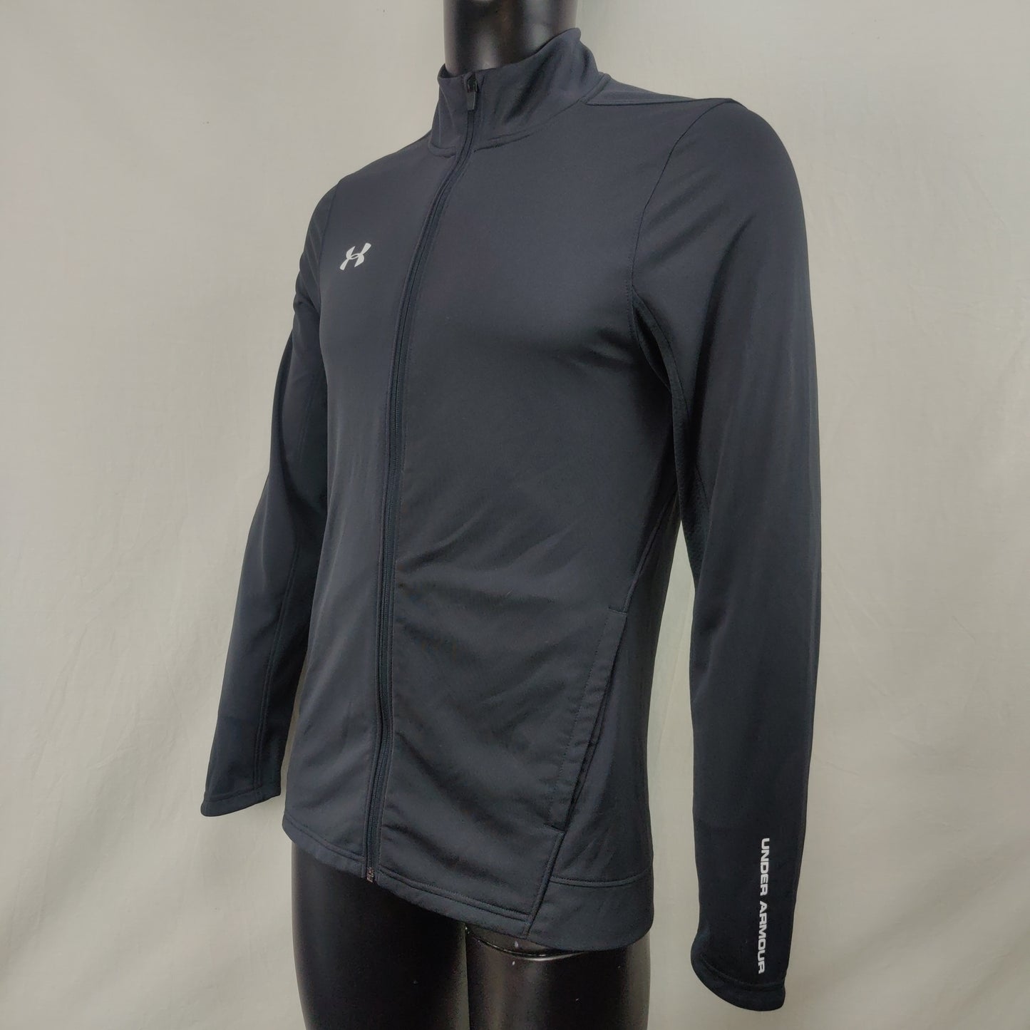 Under Armour Black Running Track Jacket Men Size Medium
