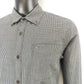 Tommy Hilfiger Vintage Grey Checkered Slim Fit Casual Shirt Men Medium