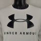 Under Armour White Cotton Loose Fit Sweatshirt Women Size Medium