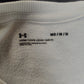 Under Armour White Cotton Loose Fit Sweatshirt Women Size Medium