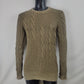 All Saints Green Cotton Knit Crew Neck Jumper Men Size Medium