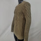 All Saints Green Cotton Knit Crew Neck Jumper Men Size Medium