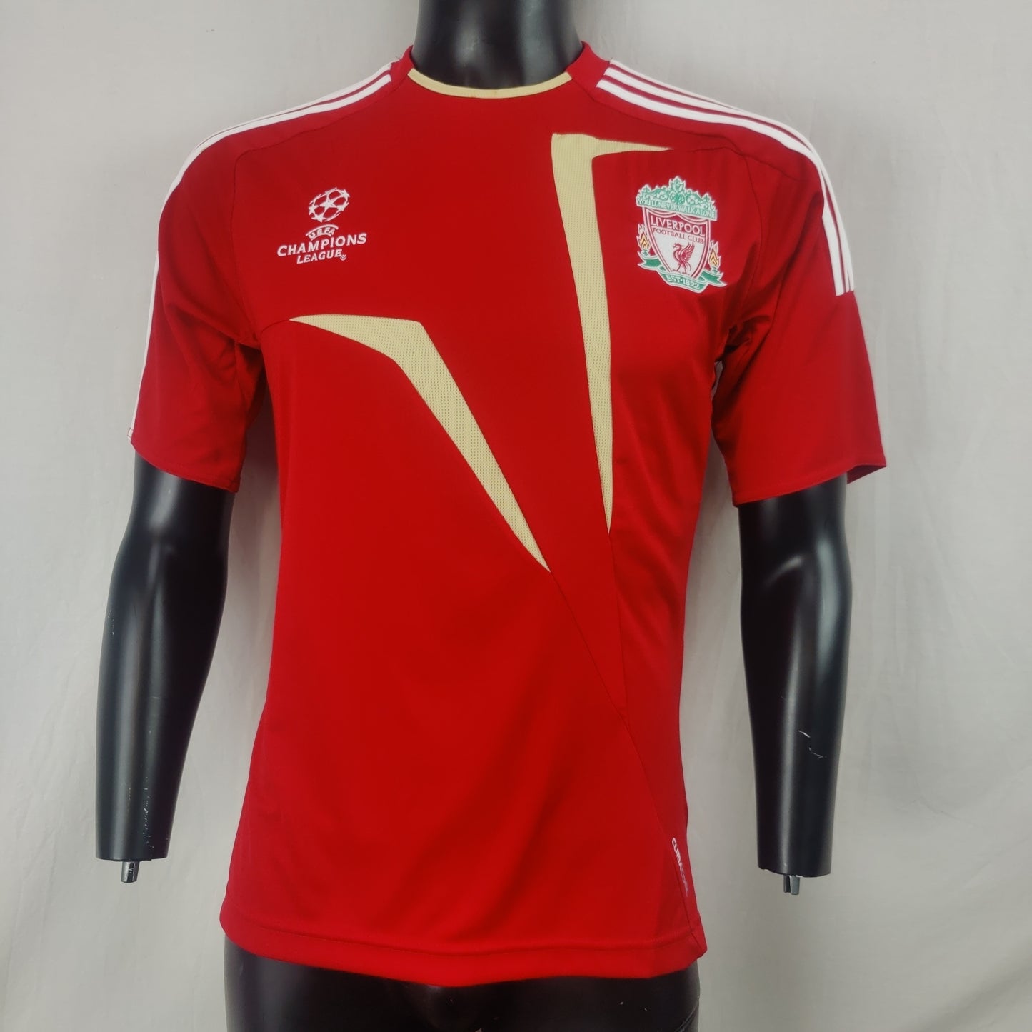 Liverpool 2009/2010 Adidas Champions League Red Training Jersey Shirt Men Small