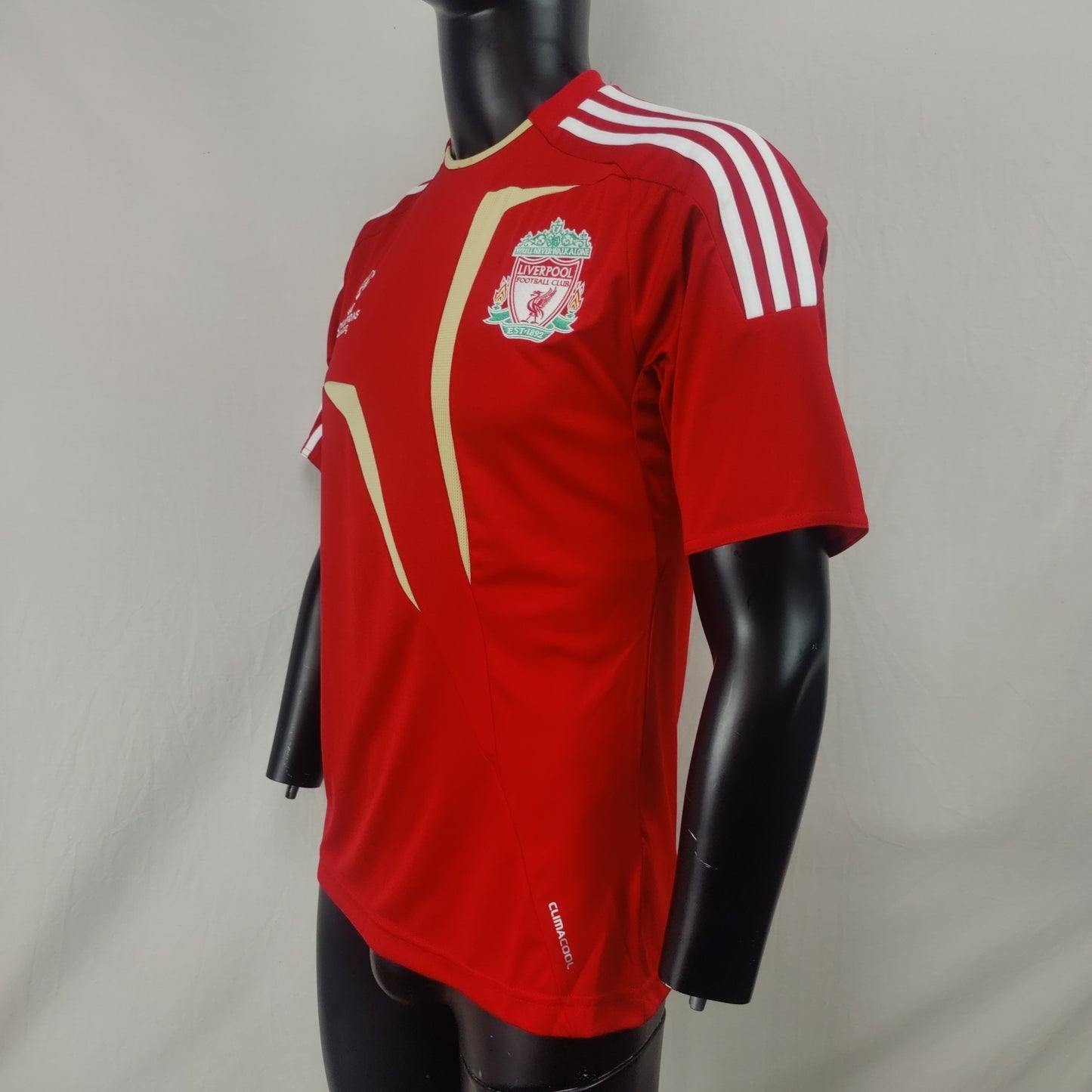 Liverpool 2009/2010 Adidas Champions League Red Training Jersey Shirt Men Small