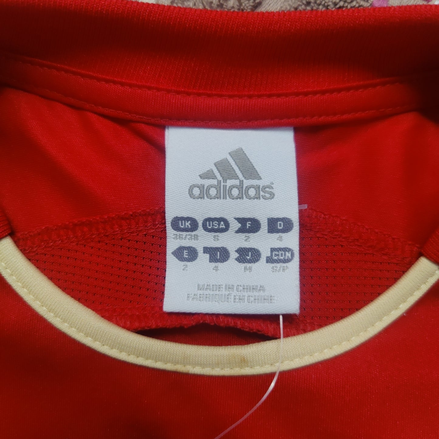 Liverpool 2009/2010 Adidas Champions League Red Training Jersey Shirt Men Small