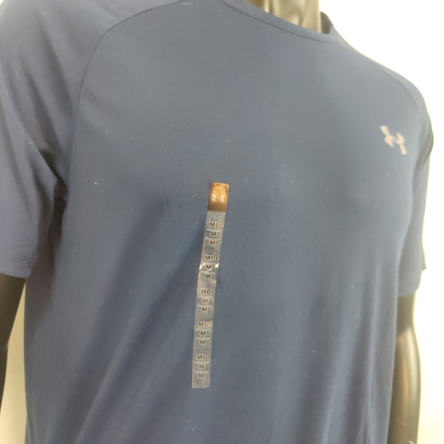 Under Armour Blue Short Sleeve Gym Training T-Shirt Men Size Medium