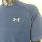 Under Armour Blue Short Sleeve Gym Training T-Shirt Men Size Medium
