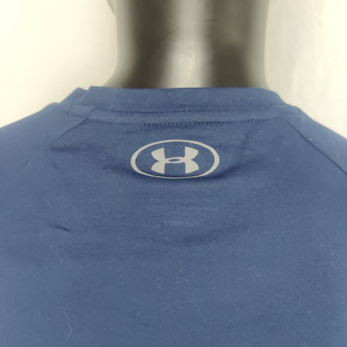 Under Armour Blue Short Sleeve Gym Training T-Shirt Men Size Medium