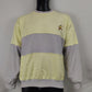 Best Direction Vintage Hockey Yellow/Grey Crew Neck Sweatshirt Men Medium