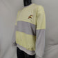Best Direction Vintage Hockey Yellow/Grey Crew Neck Sweatshirt Men Medium