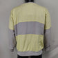 Best Direction Vintage Hockey Yellow/Grey Crew Neck Sweatshirt Men Medium